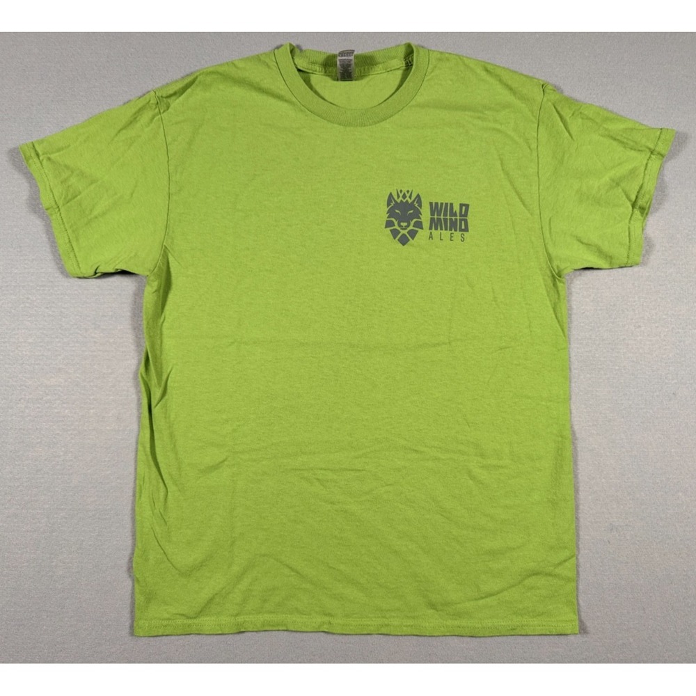 Wild Mind Ales Brewhouse Minneapolis Staff T-Shirt  Green Size L  NEW
